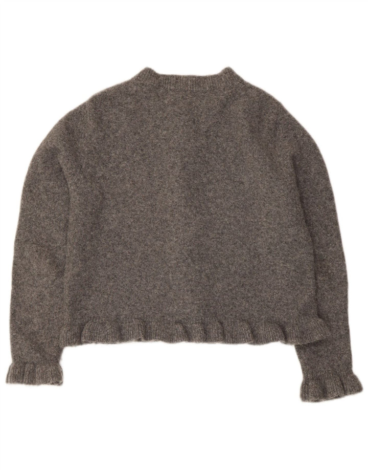 Zara Mujer Bolero Jumper UK 44 Poliéster Gris Medio
