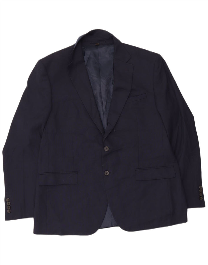 Marks & Spencer Chaqueta tipo blazer de corte regular con 2 botones para hombre UK 44 XL Azul marino