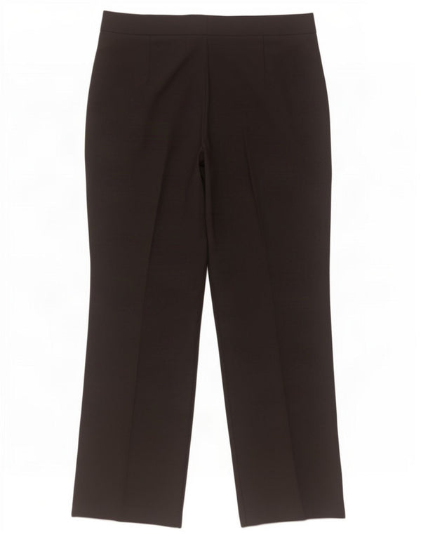 Marks & Spencer Pantalones Casuales Rectos para Mujer UK 44 Medium W36 L29 Negro