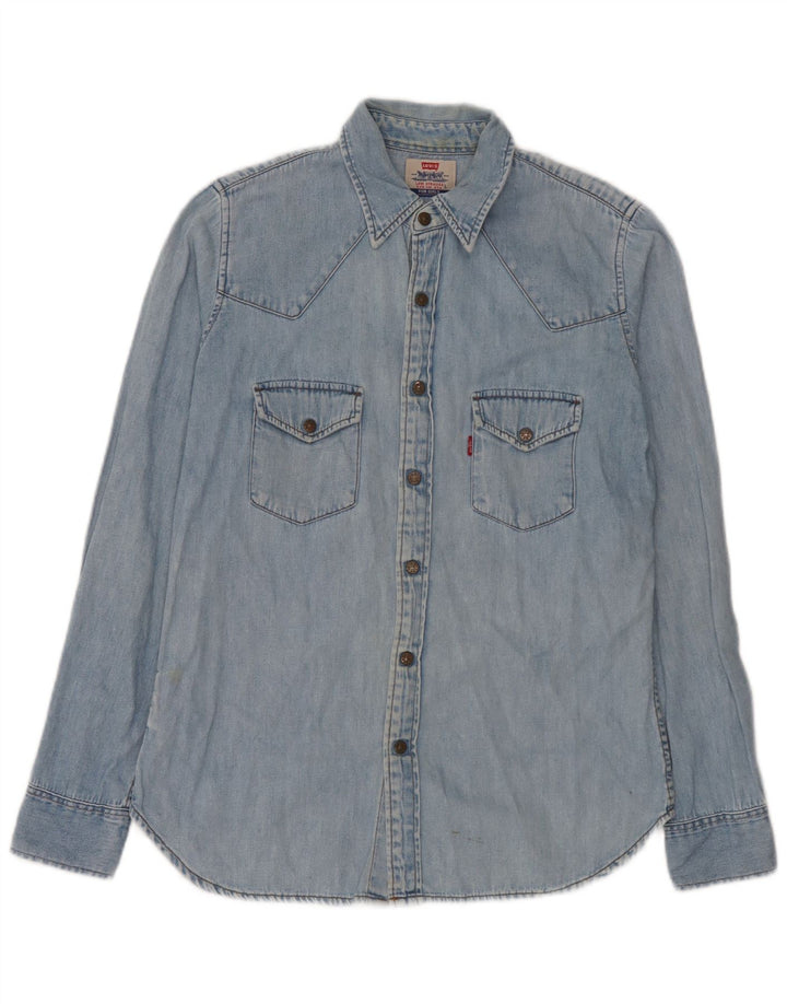Camisa vaquera Levi's para hombre de algodón azul grande