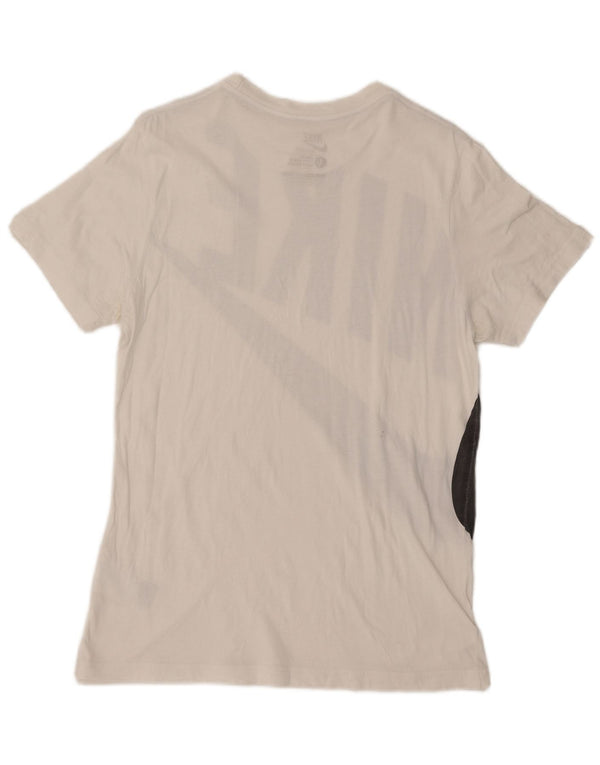 Nike Camiseta ajustada con gráfico para hombre, talla grande, algodón blanco