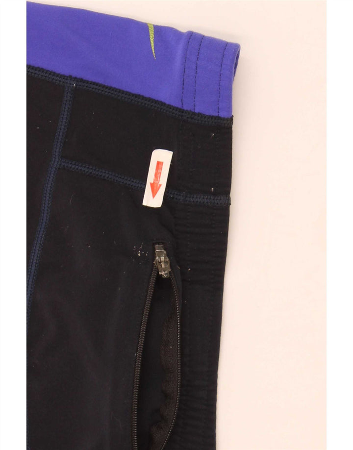 Nike Leggings Dri Fit para hombre UK 38/40 Mediano Negro Colorblock Poliéster