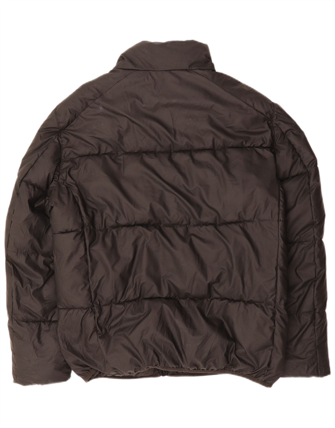 Zara Hombre Chaqueta Acolchada UK 40 Grande Poliéster Negro