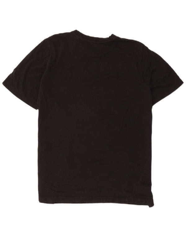 Adidas - Camiseta gráfica para hombre, talla grande, algodón negro