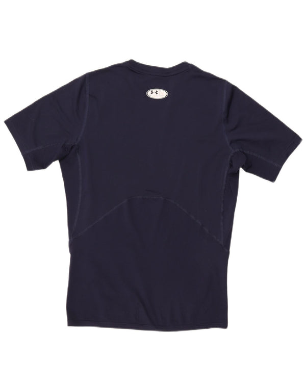 Camiseta Under Armour Heat Gear para hombre, camiseta mediana, azul marino, sintético