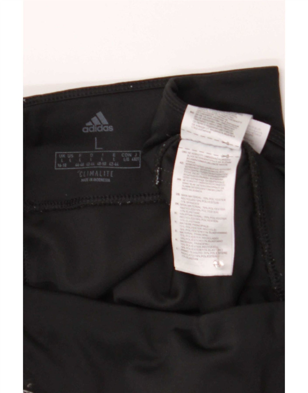 Adidas Leggings Mujer UK 16/18 Grande Negro Poliéster