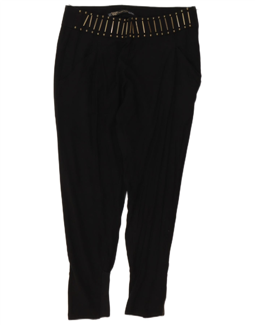 Zara Mujer Pantalones Cortos Slim Medium W28 L27 Negro