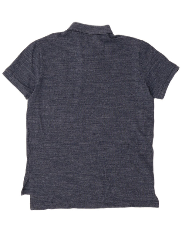 Polo Ralph Lauren Camisa de ajuste personalizado para hombre Grande Algodón moteado azul marino