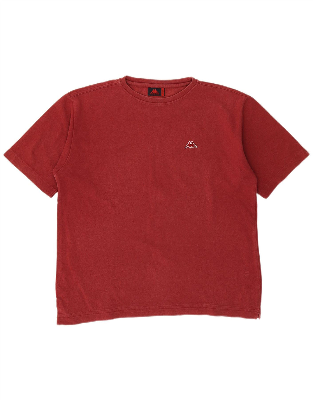 KAPPA - Camiseta para hombre, talla grande, color rojo, algodón