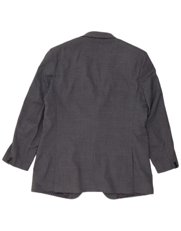 Marks & Spencer Chaqueta tipo blazer con 2 botones para hombre UK 44 XL Poliéster azul