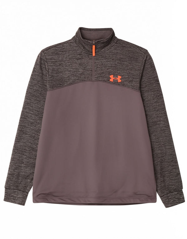 Under Armour Hombre Cold Gear Jersey Chándal Top Gris Medio Moteado
