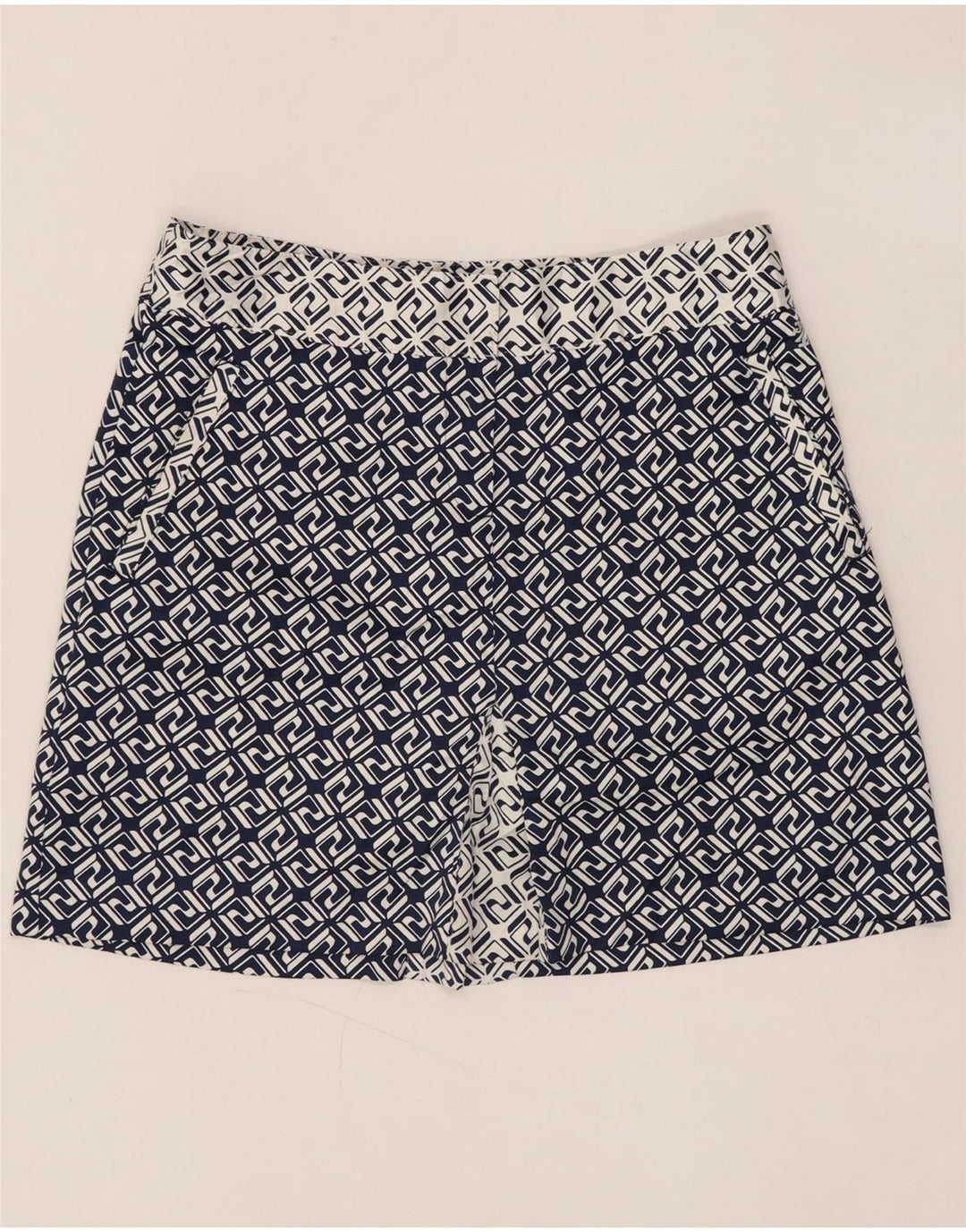 IZOD Minifalda para mujer US 4 Small W30 Azul marino Geométrico Poliéster