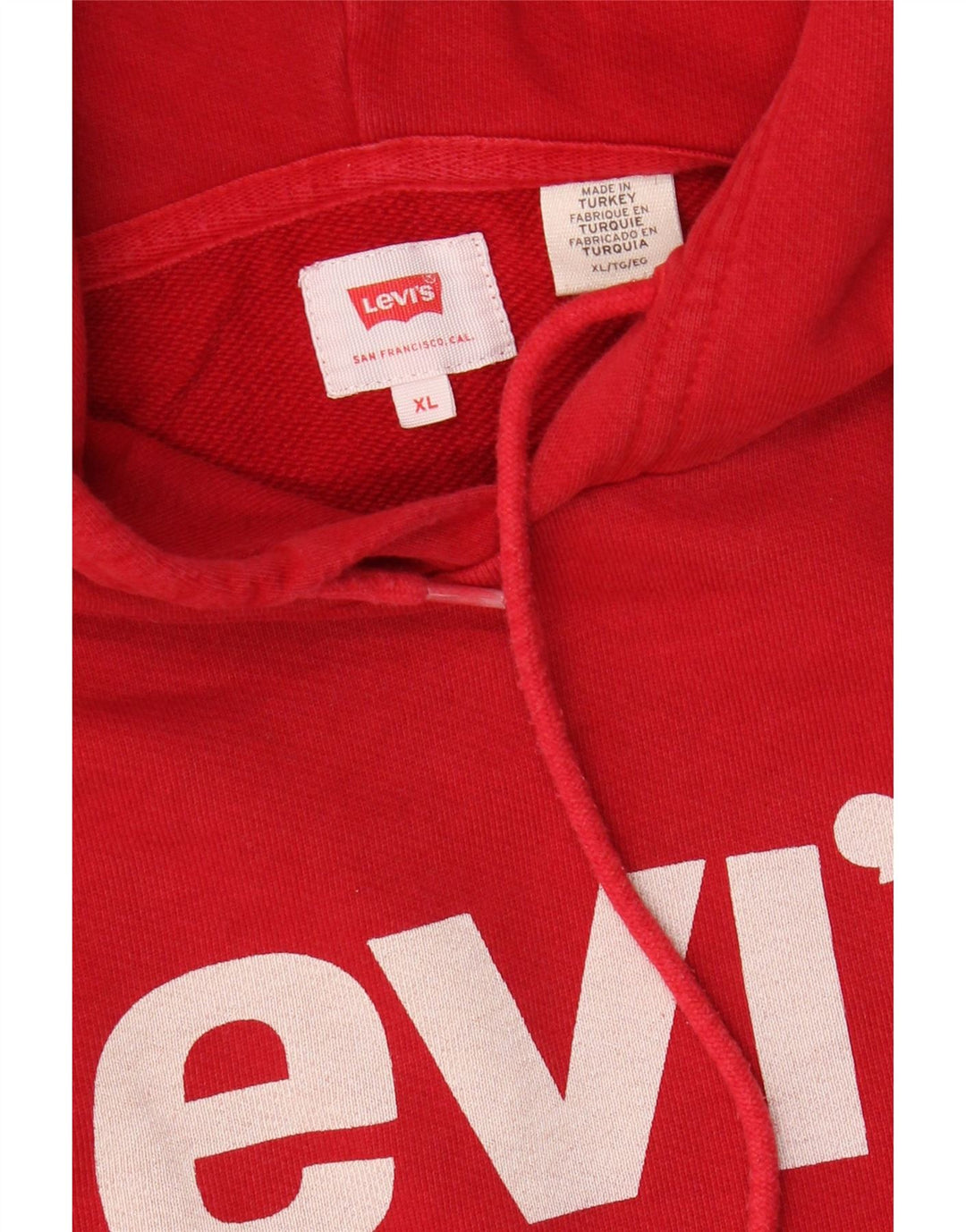 Levi's Sudadera con capucha gráfica para hombre XL Rojo