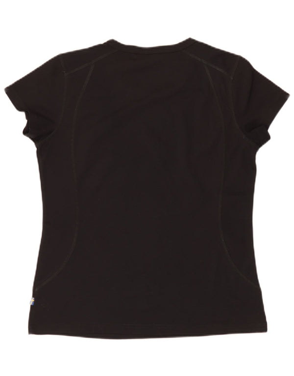 Fjall Raven Camiseta para mujer Top UK 44 Mediano Negro Poliéster