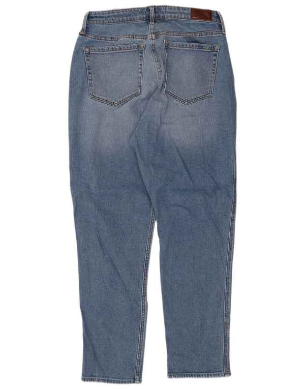 Hollister Mom Jean Jeans cónicos de talle alto para mujer US 11 Large W30 L25 Azul