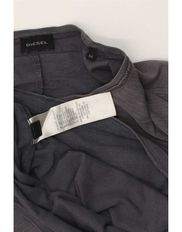 Camiseta Diesel Hombre Top Algodón Gris Medio
