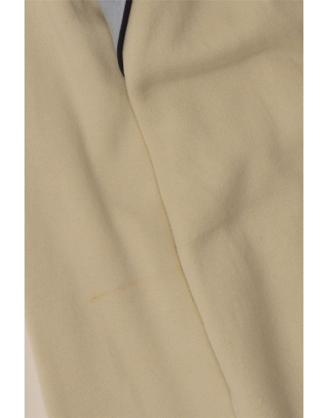 FILA Sudadera con cuello y cremallera para hombre, jersey grande de algodón color block en blanco roto