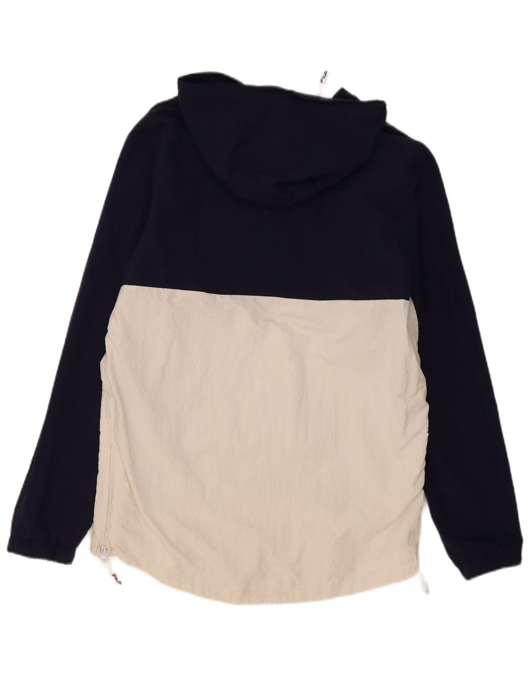 Fila Chaqueta impermeable con capucha para hombre, talla 36, color azul marino pequeño