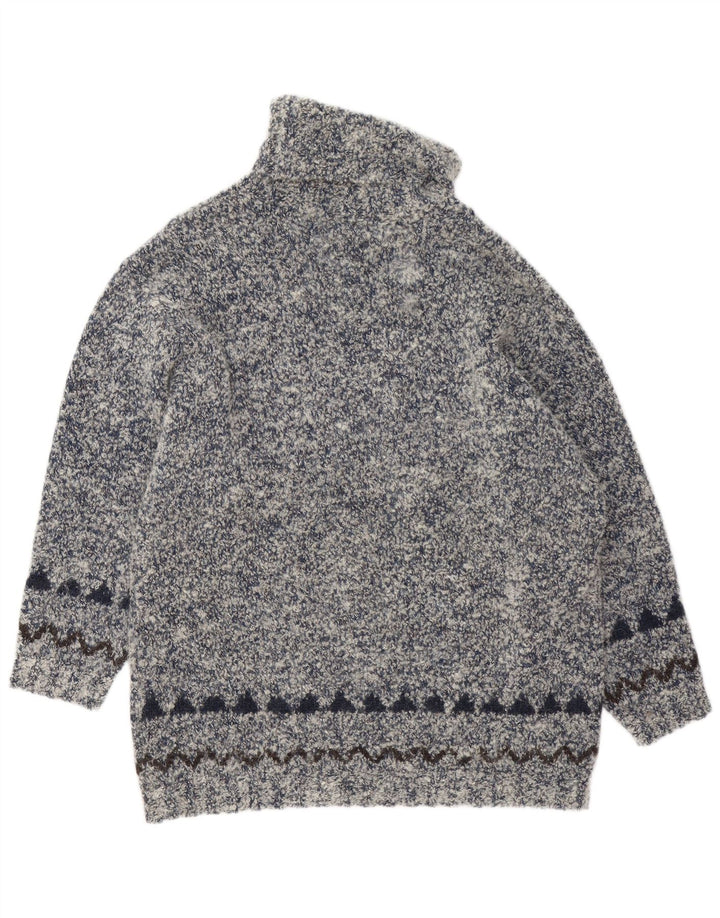 GIESSWEIN Jersey con cuello vuelto para mujer EU 40 Gris medio Fair Isle