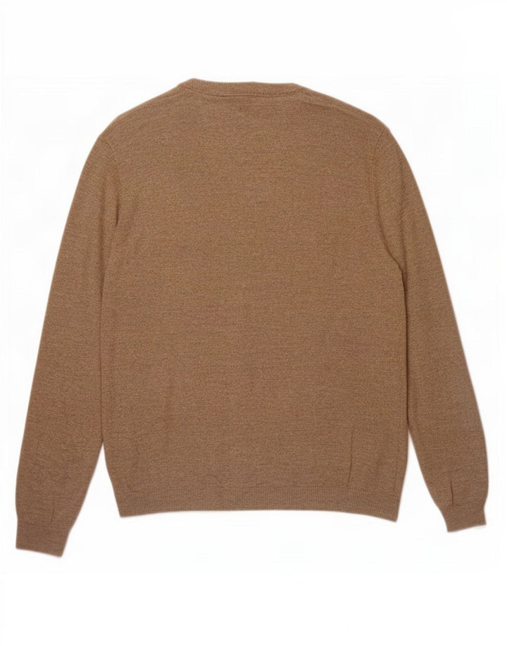 Zara Hombre Cárdigan Suéter Grande Beige