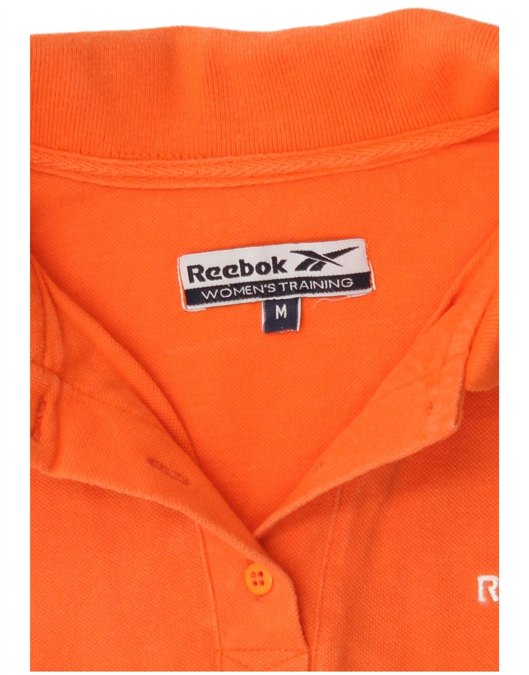 Reebok Polo para mujer UK 12 Algodón naranja mediano