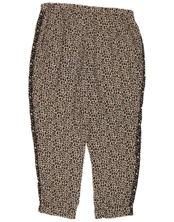Marks & Spencer Pantalones Casuales de Cintura Alta para Mujer UK 18 XL W36 L27 Blanco