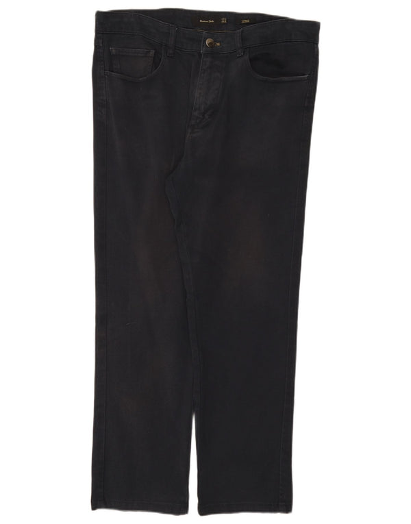 Massimo Dutti Mens Tapered Jeans EU 40 Medium W31 L26 Navy Blue