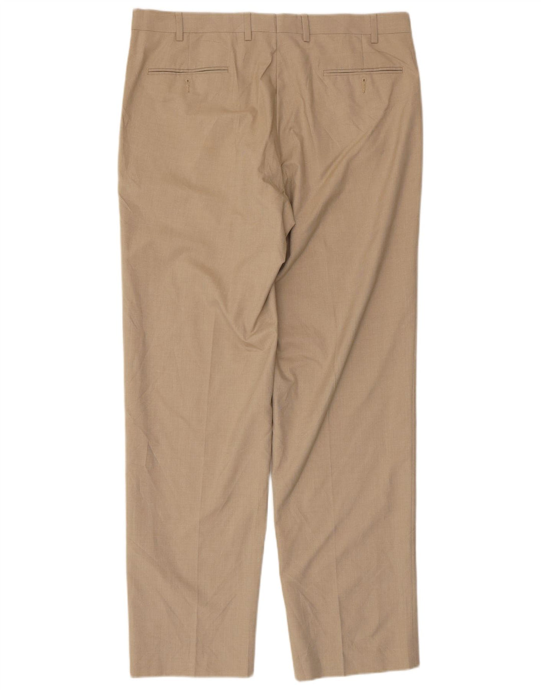 CHAPS Pantalón de traje recto para hombre W36 L32 Poliéster beige