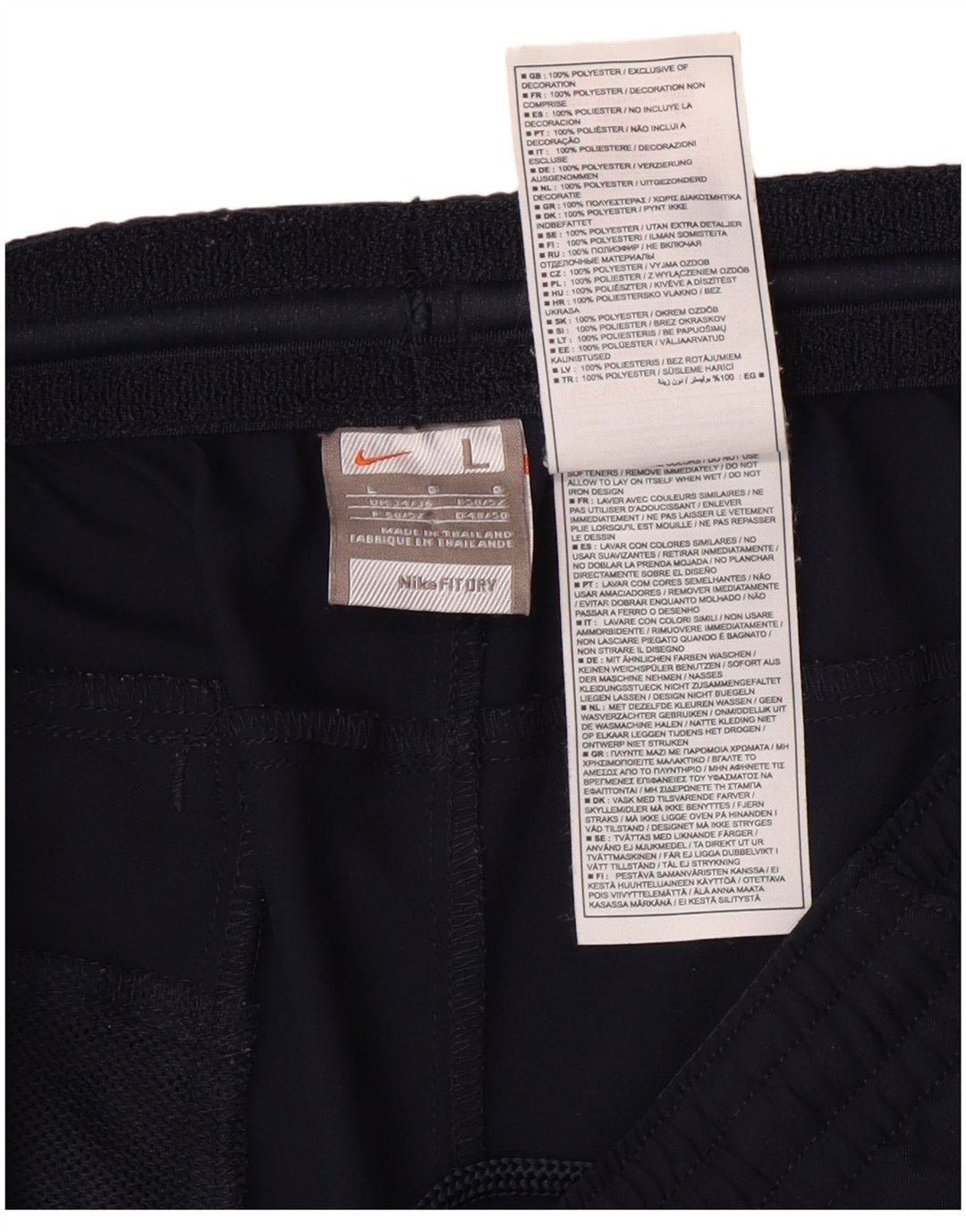 Nike - Pantalones cortos deportivos para hombre, talla grande, poliéster, color azul marino