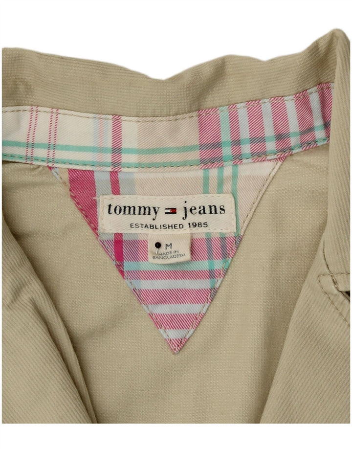 Tommy Hilfiger Chaqueta Blazer de 2 Botones para Mujer Reino Unido 12 Algodón Beige Medio