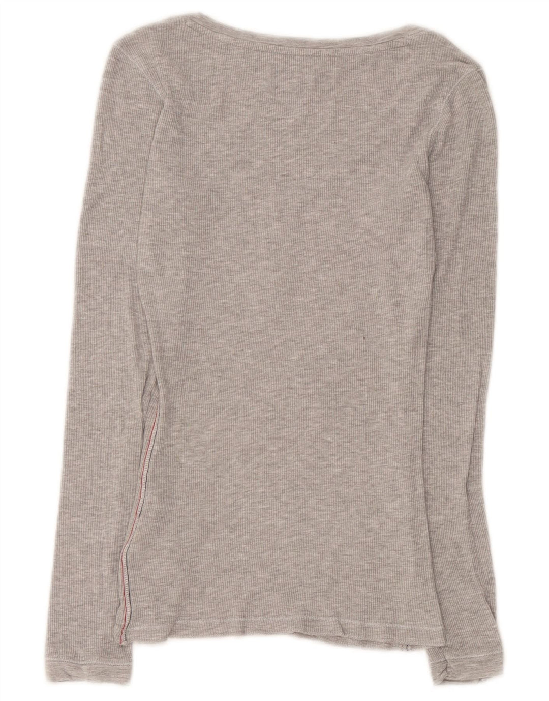 Tommy Hilfiger Top de mujer de manga larga UK 8 Small Viscosa gris