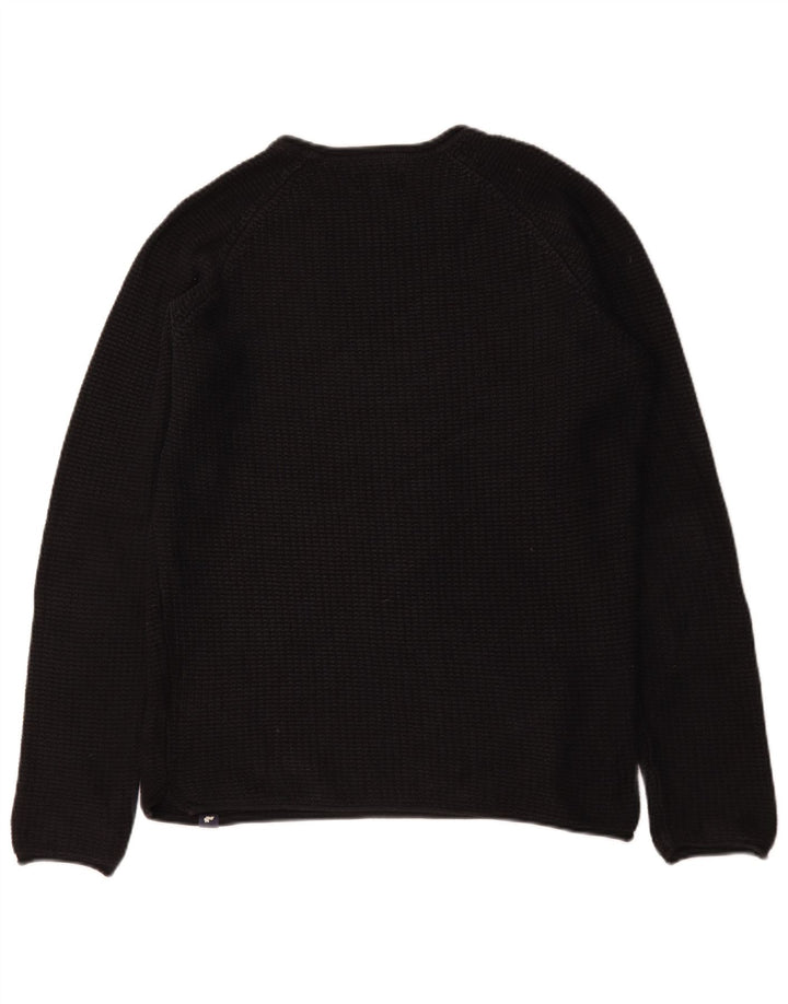 Jack & Jones Jersey De Cuello Redondo Para Hombre Jersey De Algodón Negro Mediano