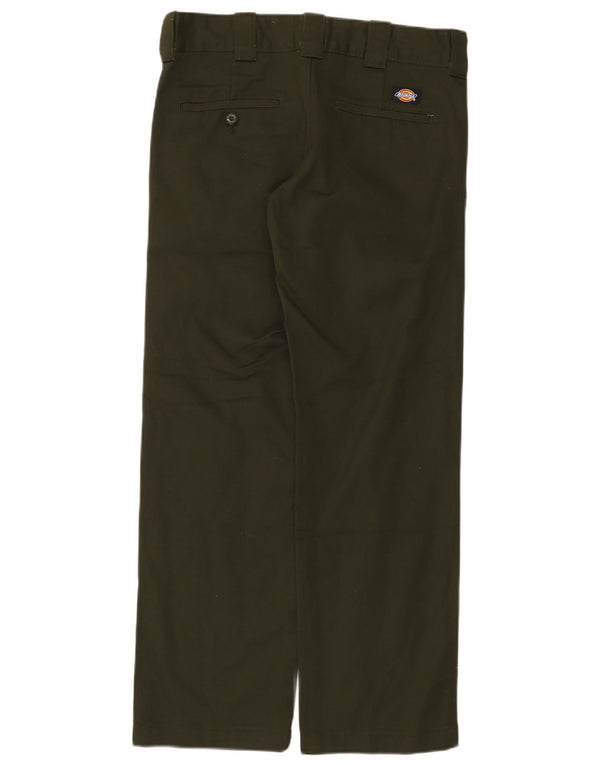 Dickies Pantalón chino recto para hombre W30 L30 Poliéster verde