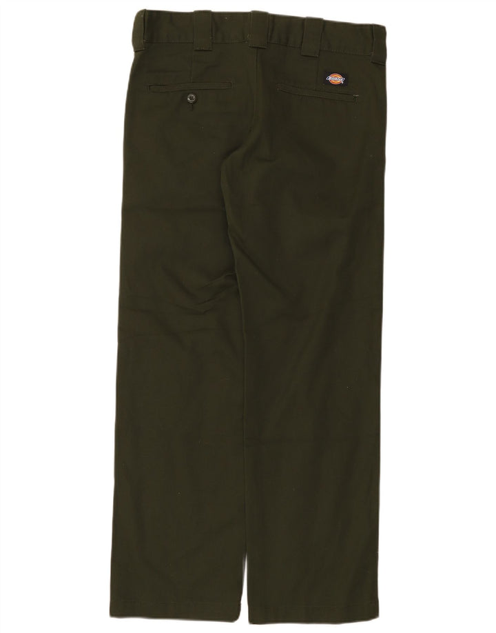 Dickies Pantalón chino recto para hombre W30 L30 Poliéster verde