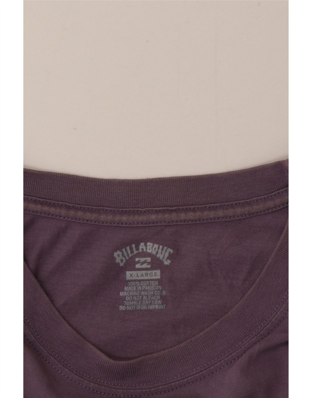 Billabong Hombre Camiseta Gráfica Top XL Algodón Púrpura