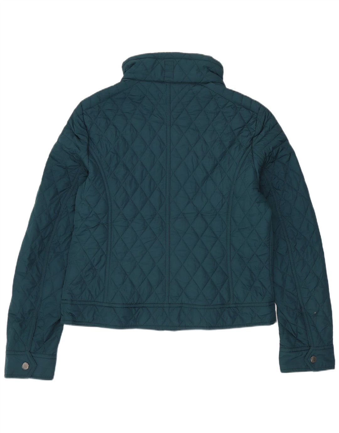 Tommy Hilfiger Chaqueta Acolchada Corta para Mujer Reino Unido 14 Algodón Verde Medio
