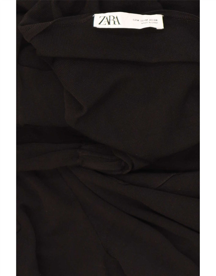 Zara Mujer Mono Manga 3/4 UK 44 Mediano Negro