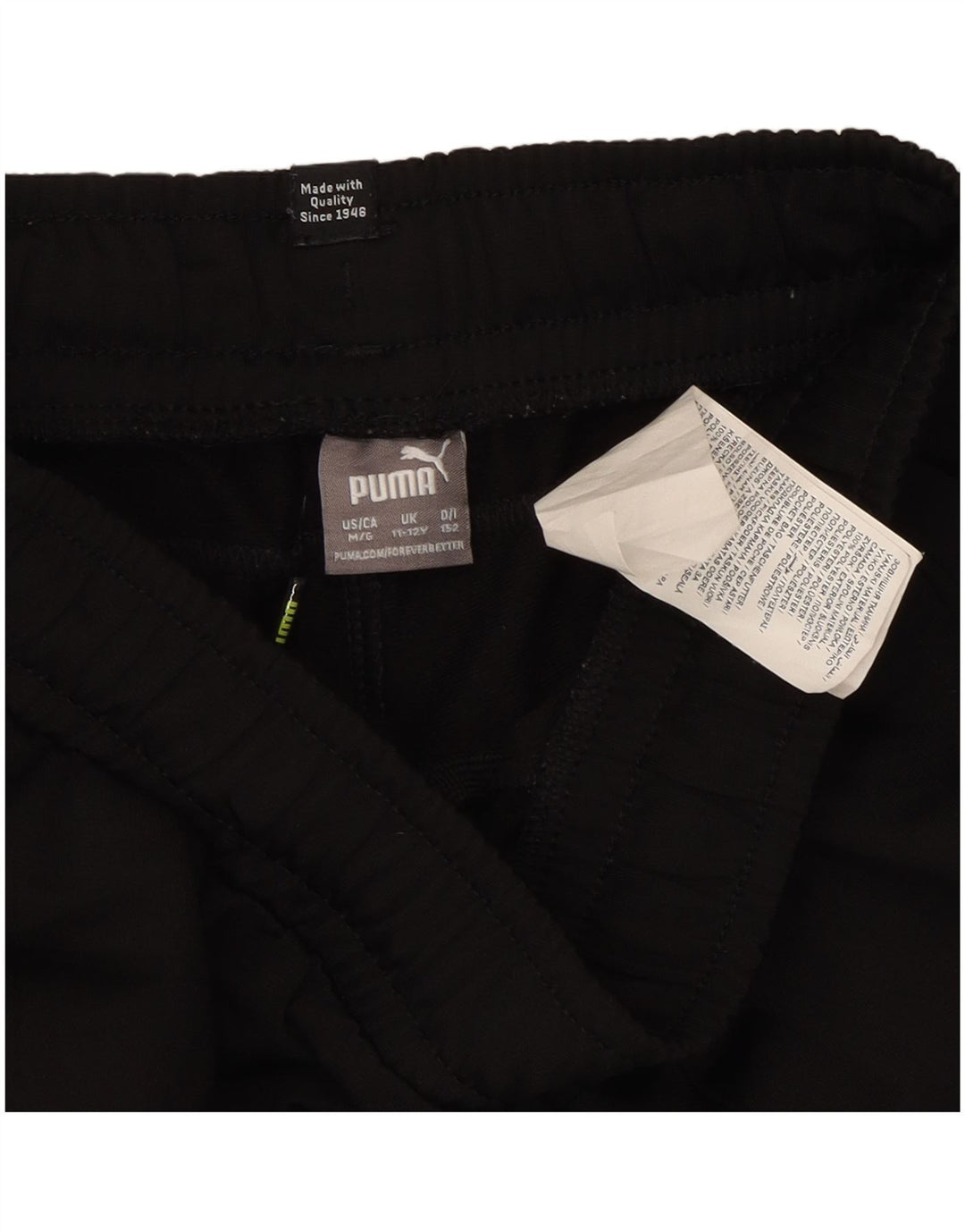 Puma Pantalón Chándal Niño Joggers 11-12 Años Negro Poliéster