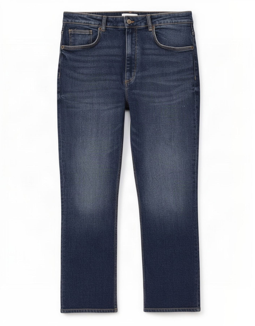 Zara Vaqueros Rectos Mujer EU 46 2XL W36 L26 Azul