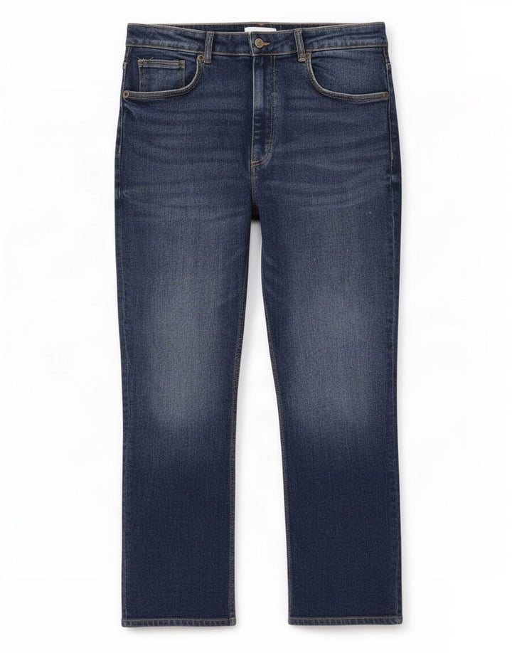 Zara Vaqueros Rectos Mujer EU 46 2XL W36 L26 Azul