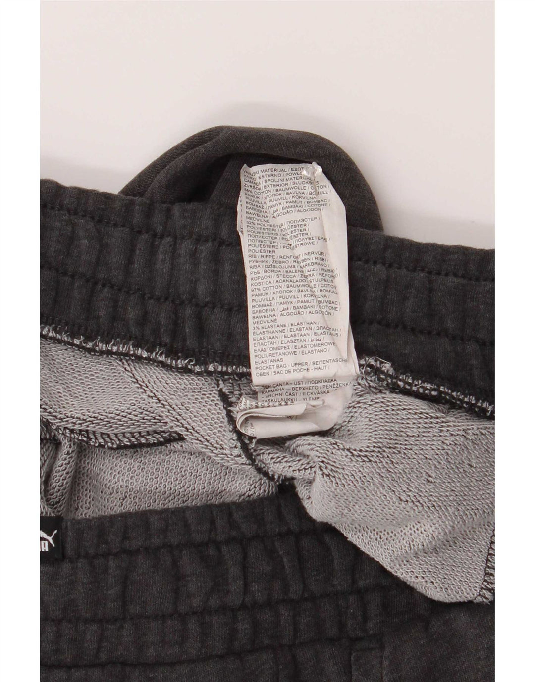Pantalones De Chándal Puma Joggers De Algodón Gris Medio Hombre