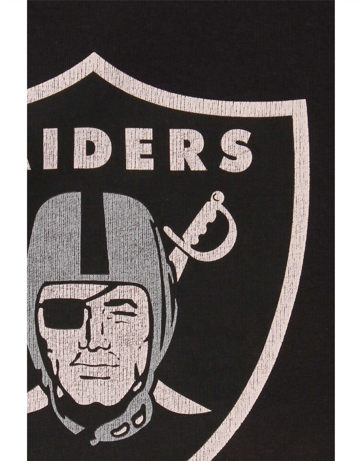 NFL Raiders - Sudadera con gráfico para hombre, talla pequeña, algodón negro
