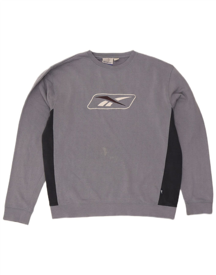 Reebok Sudadera Gráfica Jumper Azul Medio Colorblock