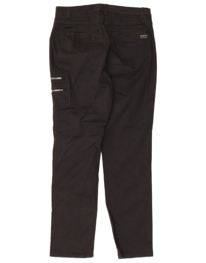 CALVIN KLEIN Pantalones cargo delgados para mujer US 9 Medium W28 L26 Algodón negro