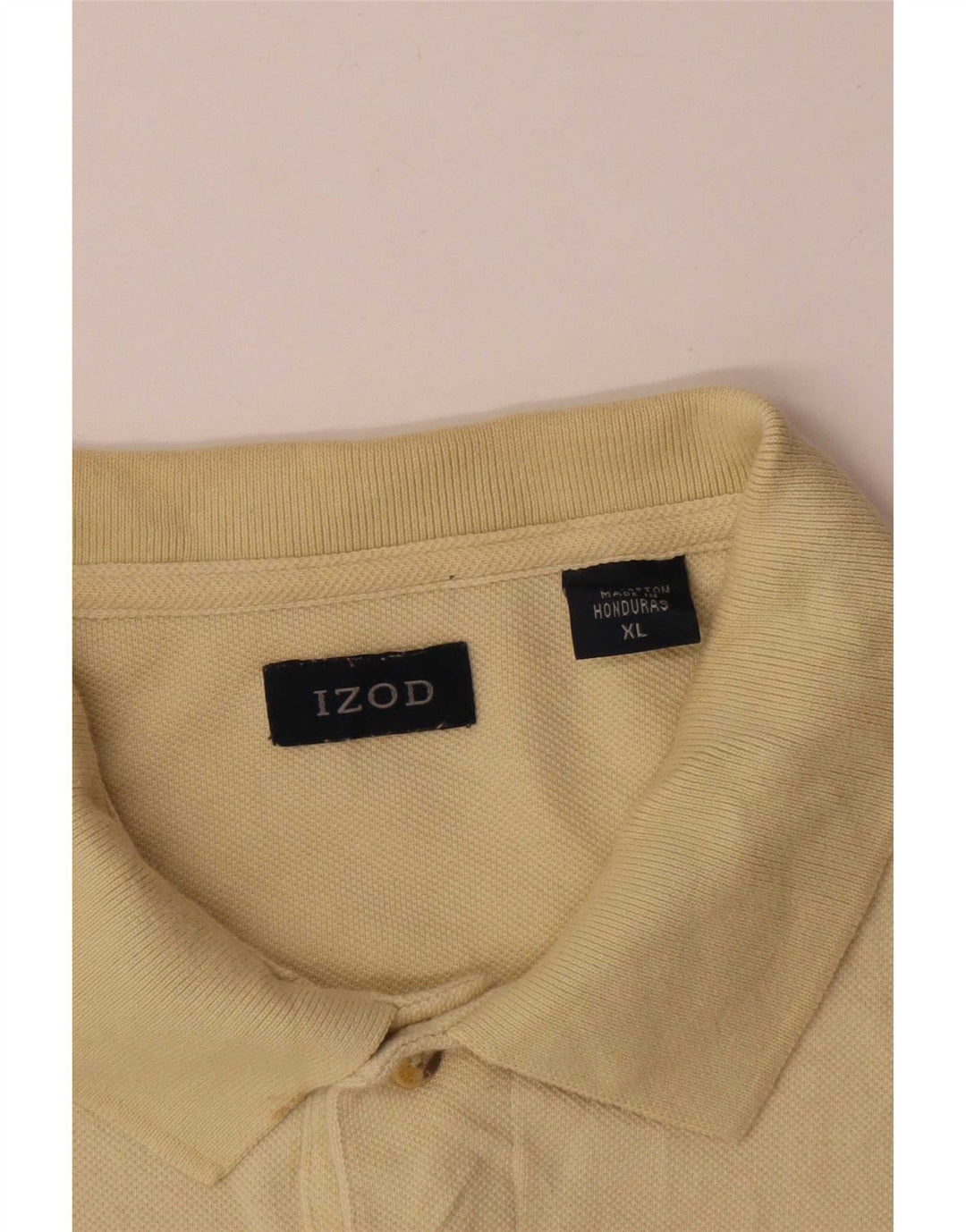 Polo Izod Hombre XL Algodón Amarillo