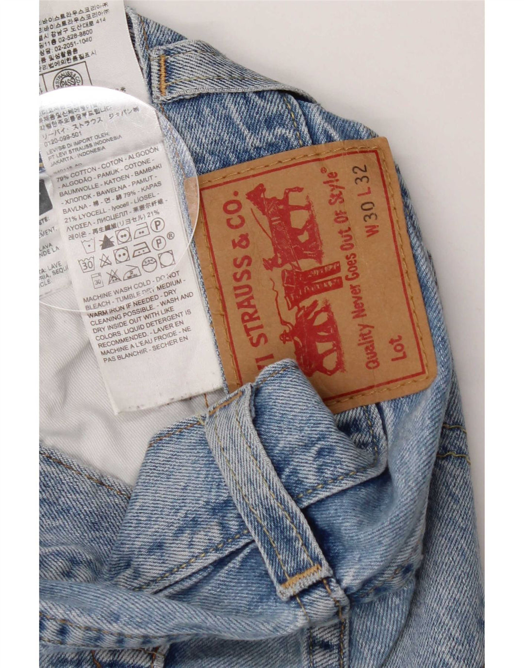 Vaqueros Levi's Hombre Rectos W30 L30 Algodón Azul