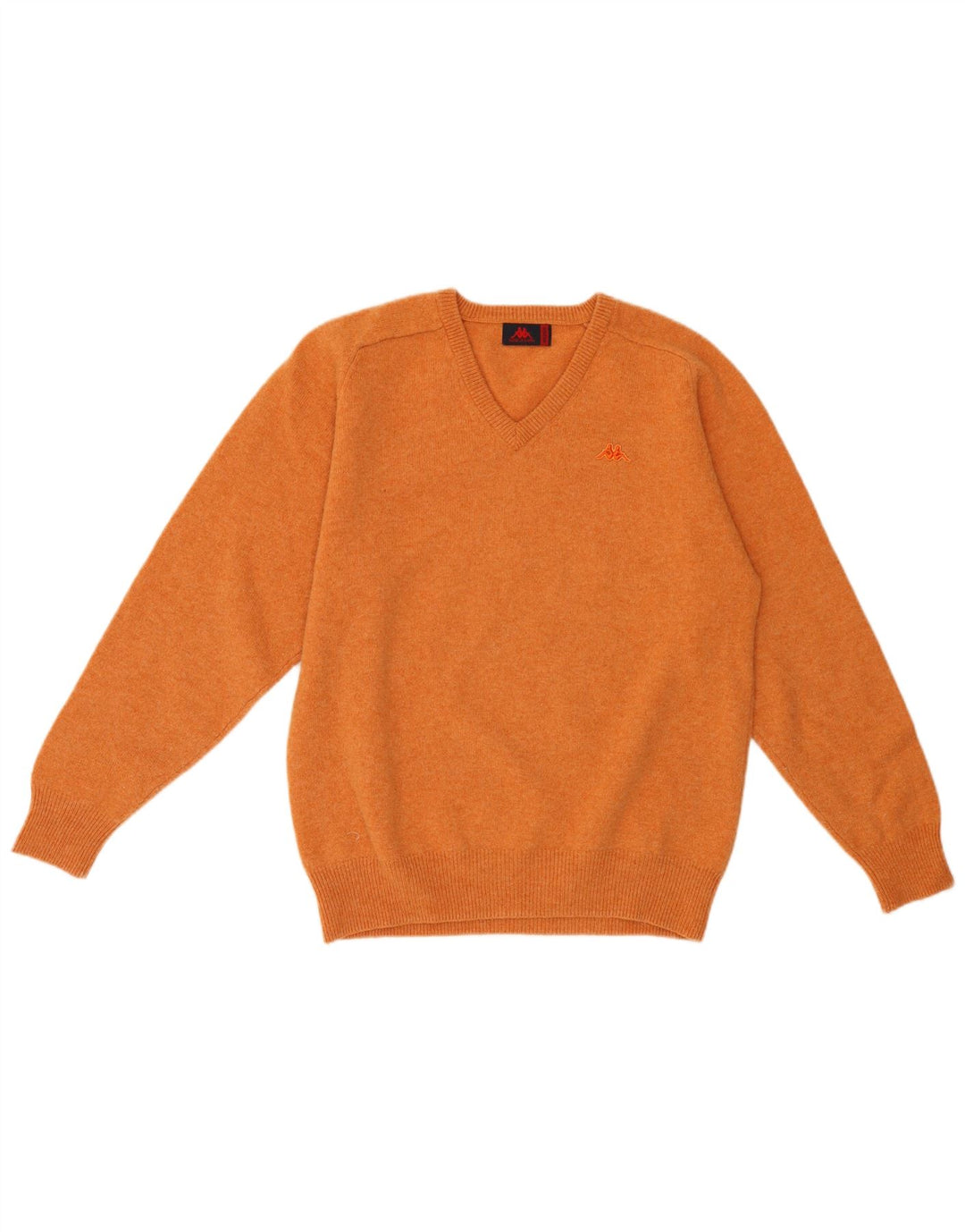 KAPPA Jersey con Cuello en V para Hombre Lana Naranja Mediana