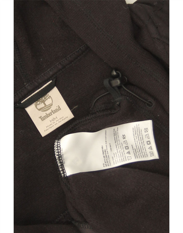 Timberland Suéter con capucha y cremallera para hombre Poliéster negro mediano