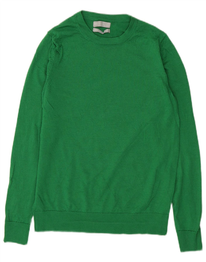 Marks & Spencer - Jersey con cuello barco para mujer, talla 40, color verde medio
