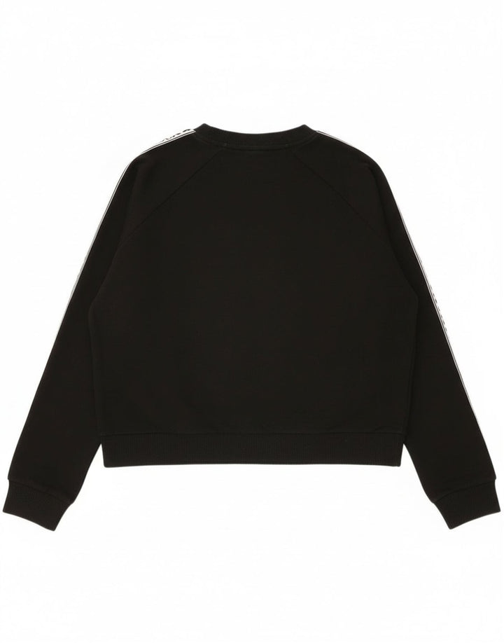 Vans Sudadera extragrande con gráfico para mujer, talla 10, algodón negro pequeño